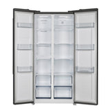 FORNO Espresso Package - 30" Electric Range, Range Hood, Refrigerator and Dishwasher in Black with Silver Handles