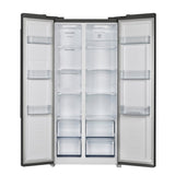 FORNO Espresso Package - 30" Electric Range, Range Hood and Refrigerator in Black with Antique Brass Handles