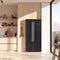 FORNO Espresso Package - 30" Electric Range, Range Hood, Refrigerator and Dishwasher in Black with Silver Handles