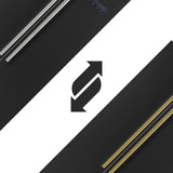 FORNO Espresso Salerno 33" 15.6 cu. ft. Refrigerator in Black with Silver Handles, FFRBI1805-33BLK