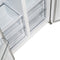 FORNO Espresso Salerno 33" 15.6 cu. ft. Refrigerator in White with Silver Handles, FFRBI1805-33WHT