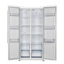 FORNO Espresso Package - 30" Electric Range, Range Hood and Refrigerator in White with Silver Handles
