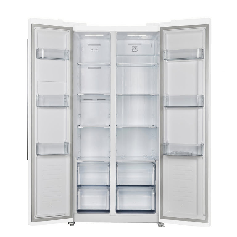 FORNO Espresso Package - 30" Electric Range, Range Hood, Refrigerator and Dishwasher in White with Silver Handles