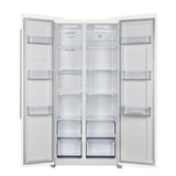 FORNO Espresso Package - 30" Electric Range, Range Hood, Refrigerator and Dishwasher in White with Silver Handles