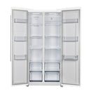 FORNO Espresso Package - 30" Electric Range, Range Hood, Refrigerator and Dishwasher in White with Silver Handles
