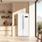 FORNO Espresso Salerno 33" 15.6 cu. ft. Refrigerator in White with Silver Handles, FFRBI1805-33WHT