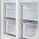 FORNO Salerno 37" 15.6 cu. ft. Side-by-Side Built-In Refrigerator in Stainless Steel and Modern Trim Kit, FFRBI1805-37MG