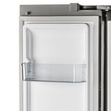 FORNO Salerno 37" 15.6 cu. ft. Side-by-Side Built-In Refrigerator in Stainless Steel and Modern Trim Kit, FFRBI1805-37MG