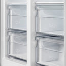 FORNO Salerno 37" 15.6 cu. ft. Side-by-Side Built-In Refrigerator in Stainless Steel and Grill Trim Kit, FFRBI1805-37SG