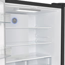 FORNO Espresso Moena 36" 19.2 cu. ft. Refrigerator with Ice Maker in Black with Antique Brass Handles, FFRBI1820-36BLK