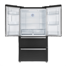 FORNO Espresso Package - 36" Refrigerator and Dishwasher in Black with Silver Handles