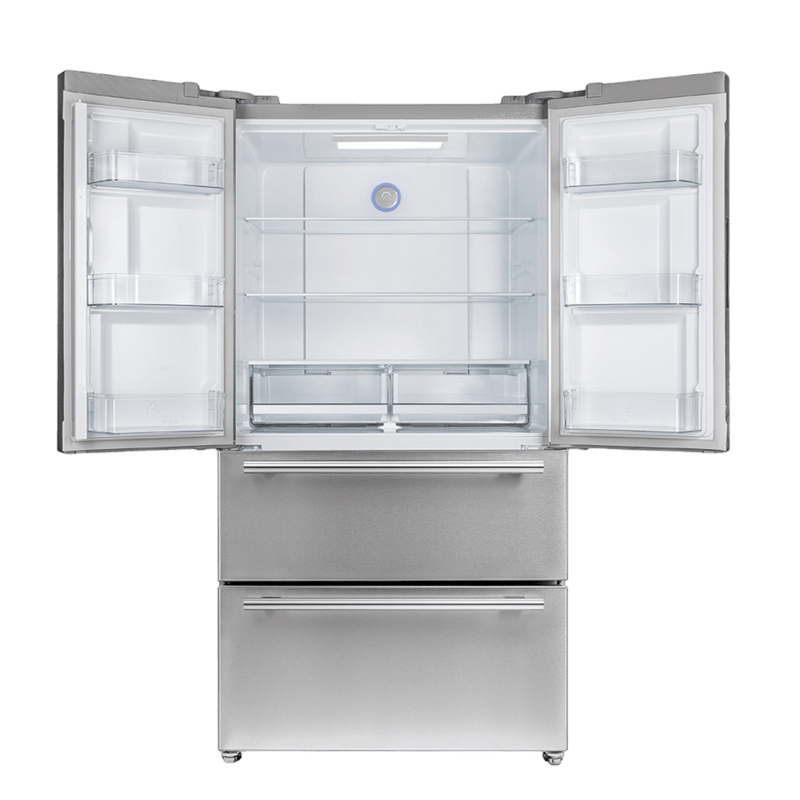 FORNO Appliance Package - 48" Gas Range, 36" Refrigerator, Microwave Drawer, Dishwasher, AP-FFSGS6244-48-25