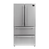 FORNO Appliance Package - 48" Gas Range, 36" Refrigerator, Microwave Drawer, Dishwasher, AP-FFSGS6244-48-25