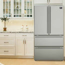 FORNO Appliance Package - 30" Gas Range with Airfryer, Range Hood, 36" Refrigerator, Dishwasher, Microwave Drawer, Wine Cooler, AP-FFSGS6276-30-13