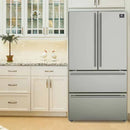 FORNO Appliance Package - 36" Dual Fuel Range, Dishwasher, 36" Refrigerator, FBDL-004-02CAUS