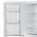FORNO Espresso Moena 36" 19.2 cu. ft. Refrigerator with Ice Maker in White with Antique Brass Handles, FFRBI1820-36WHT