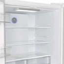 FORNO Espresso Moena 36" 19.2 cu. ft. Refrigerator with Ice Maker in White with Silver Handles, FFRBI1820-36WHT