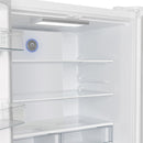 FORNO Espresso Moena 36" 19.2 cu. ft. Refrigerator with Ice Maker in White with Antique Brass Handles, FFRBI1820-36WHT