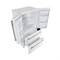 FORNO Espresso Package - 30" Electric Range, Range Hood, Refrigerator and Dishwasher in White with Silver Handles