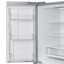 FORNO Moena 40" 19.2 cu. ft. French Door Built-In Refrigerator in Stainless Steel with Ice Maker and Modern Trim Kit, FFRBI1820-40MG