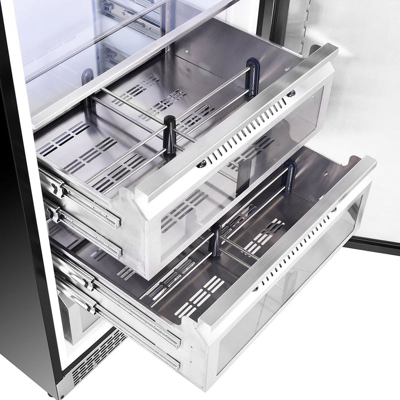 FORNO Colone 30" 14.6 cu.ft. Freestanding Refrigerator in Stainless Steel, FFRBI1821-30S