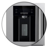 FORNO Salerno 36" 20 cu. ft. Side-by-Side Built-In Refrigerator with Water and Ice Dispenser, FFRBI1844-36SB