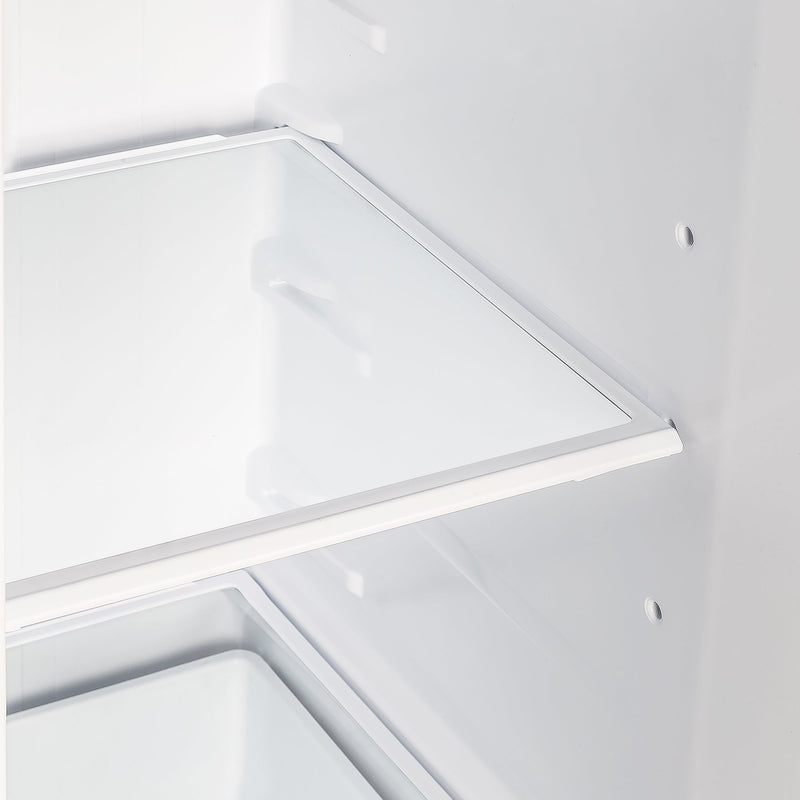 FORNO Espresso Salerno 36" 20 cu. ft. Side-By-Side Refrigerator with Water and Ice Dispenser in White with Antique Brass Handles