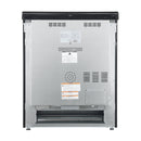 FORNO Espresso Leonardo 30" 5 cu. ft. Electric Range in Black with Antique Brass Handles, FFSEL6012-30BLK