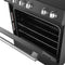 FORNO Espresso Leonardo 30" 5 cu. ft. Electric Range in Black with Silver Handles, FFSEL6012-30BLK