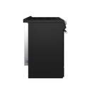 FORNO Espresso Leonardo 30" 5 cu. ft. Electric Range in Black with Silver Handles, FFSEL6012-30BLK