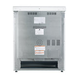 FORNO Espresso Leonardo 30" 5 cu. ft. Electric Range in White with Silver Handles, FFSEL6012-30WHT