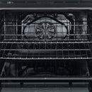 FORNO Espresso Leonardo 30" 5 cu. ft. Electric Range in White with Antique Brass Handles, FFSEL6012-30WHT