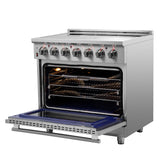 FORNO Massimo 36" 5.36 cu. ft. Freestanding Electric Range with 5 Elements, FFSEL6020-36