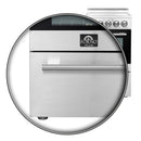FORNO Pallerno 20" 2.05 cu.ft. Freestanding Electric Range with 4 Elements in Stainless Steel, FFSEL6052-20