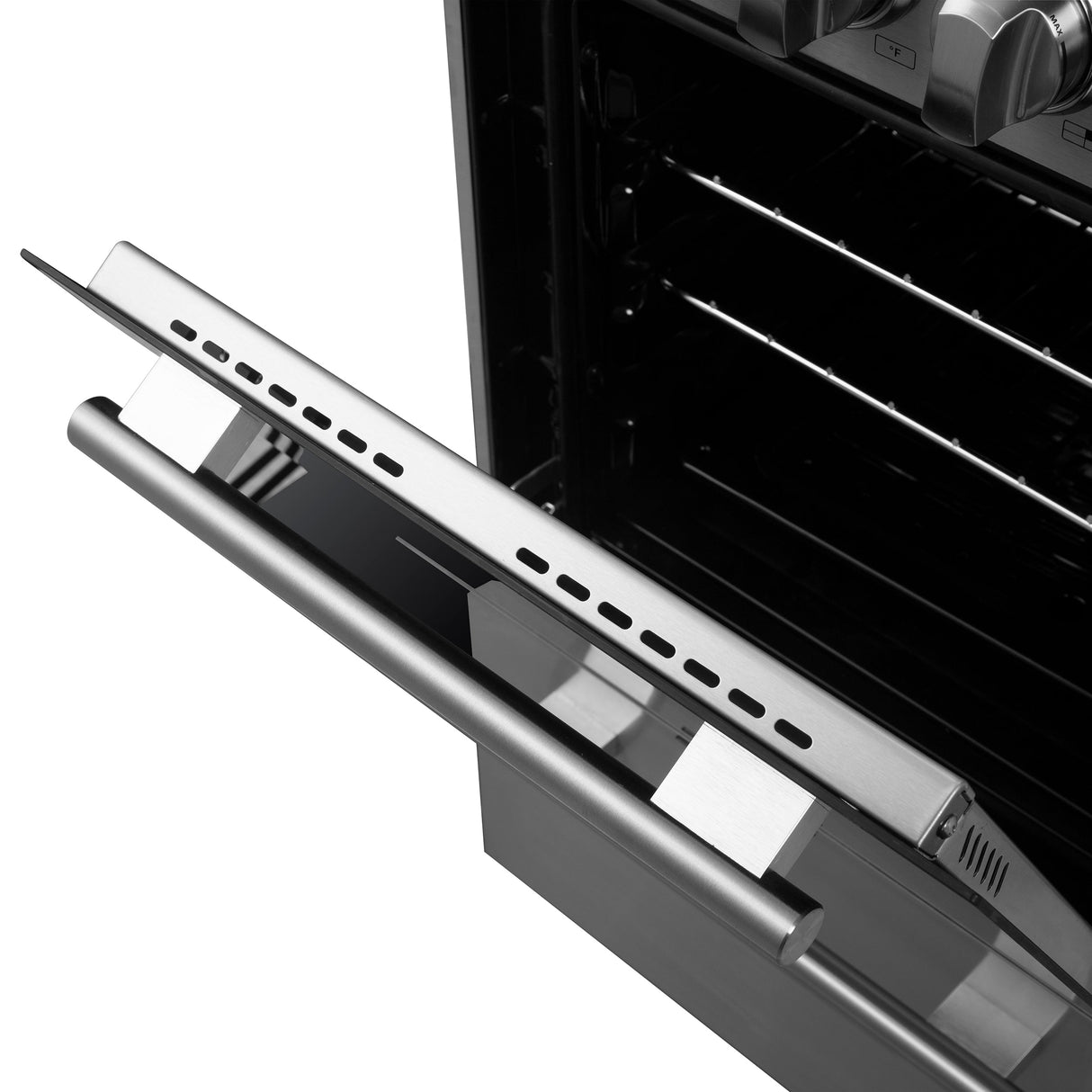 FORNO Pallerno 20" 2.05 cu.ft. Freestanding Electric Range with 4 Elements in Stainless Steel, FFSEL6052-20