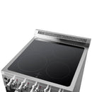 FORNO Pallerno 20" 2.05 cu.ft. Freestanding Electric Range with 4 Elements in Stainless Steel, FFSEL6052-20