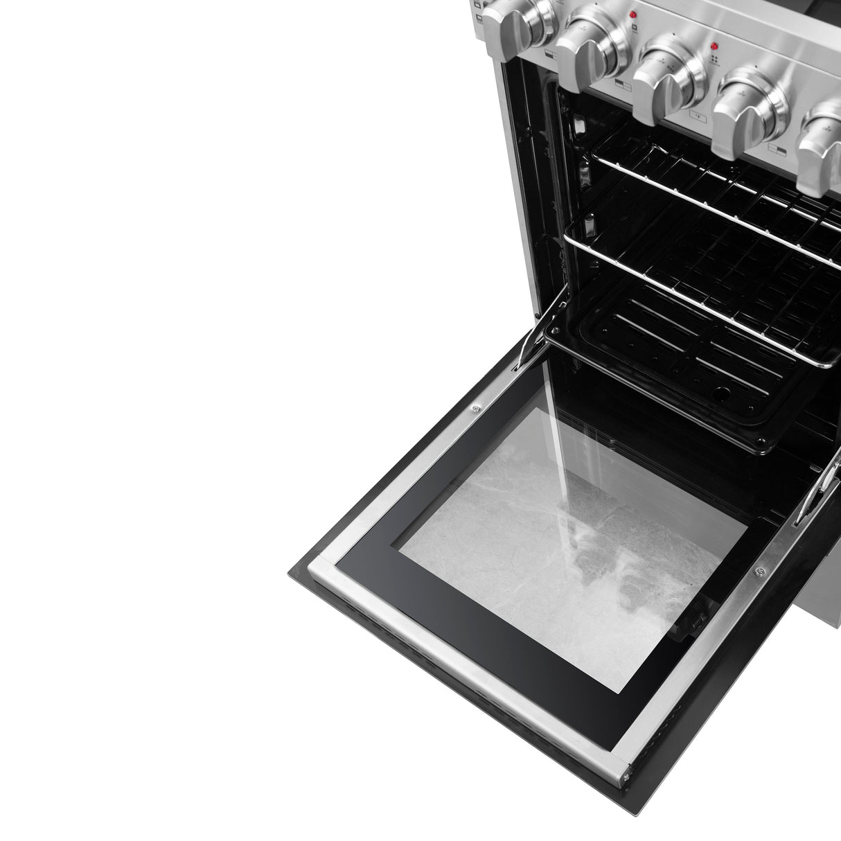 FORNO Pallerno 20" 2.05 cu.ft. Freestanding Electric Range with 4 Elements in Stainless Steel, FFSEL6052-20