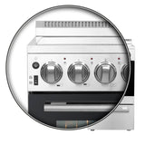 FORNO Pallerno 20" 2.05 cu.ft. Freestanding Electric Range with 4 Elements in Stainless Steel, FFSEL6052-20
