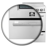 FORNO Loiano 24" 2.3 cu. ft. Freestanding Electric Range with 4 Element Burners in Stainless Steel, FFSEL6069-24