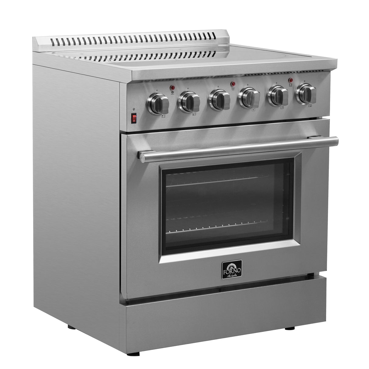 FORNO Galiano 30" 4.32 cu. ft. Freestanding Electric Range with 4 Elements in Stainless Steel, FFSEL6083-30