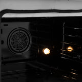 FORNO Galiano 30" 4.32 cu. ft. Freestanding Electric Range with 4 Elements in Stainless Steel, FFSEL6083-30