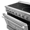 FORNO Galiano 36" 5.36 cu. ft. Freestanding Electric Range with 5 Elements in Stainless Steel, FFSEL6083-36