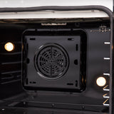 FORNO Galiano 30" 4.32 cu. ft. Freestanding Electric Range with French Door in Stainless Steel, FFSEL6917-30