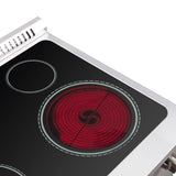 FORNO Galiano 30" 4.32 cu. ft. Freestanding Electric Range with French Door in Stainless Steel, FFSEL6917-30