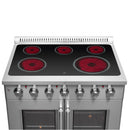 FORNO Galiano 36" 5.36 cu. ft. Freestanding Electric Range with French Door in Stainless Steel, FFSEL6917-36