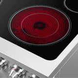 FORNO Massimo 30" 4.32 cu. ft. Freestanding French Door Electric Range with 5 Elements, FFSEL6955-30