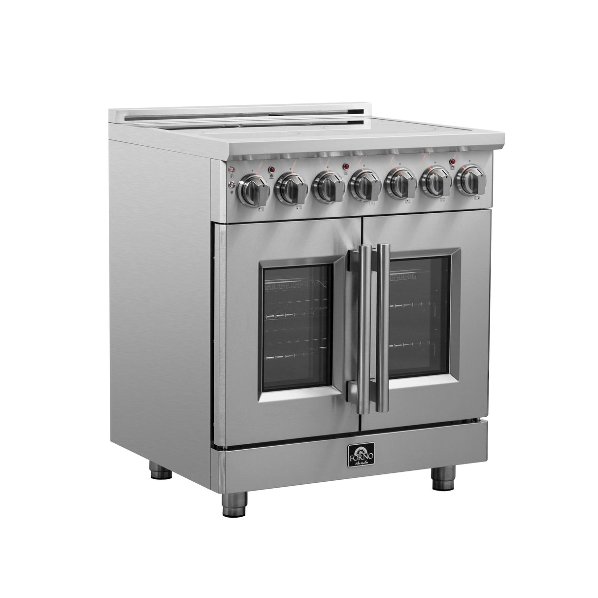 FORNO Massimo 30" 4.32 cu. ft. Freestanding French Door Electric Range with 5 Elements, FFSEL6955-30