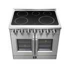 FORNO Massimo 36" 5.36 cu. ft. Freestanding French Door Electric Range with 5 Elements, FFSEL6955-36