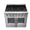 FORNO Massimo 36" 5.36 cu. ft. Freestanding French Door Electric Range with 5 Elements, FFSEL6955-36