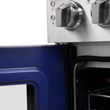 FORNO Massimo 36" 5.36 cu. ft. Freestanding French Door Electric Range with 5 Elements, FFSEL6955-36